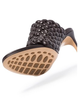 Intrecciato strap 95mm mules