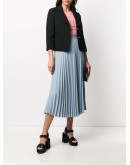 three-quarter-length sleeve bouclé blazer