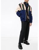 zip-up striped track jacket