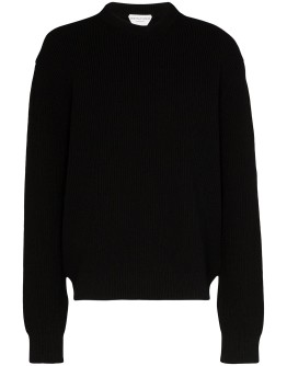 ribbed-knit jumper
