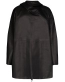 hooded shift parka coat