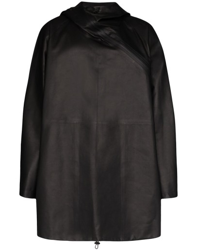 hooded shift parka coat