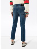 slim-leg cropped jeans