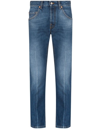 slim-leg cropped jeans