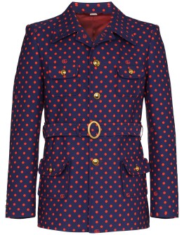 GG polka-dot belted jacket