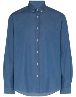 button-down denim shirt
