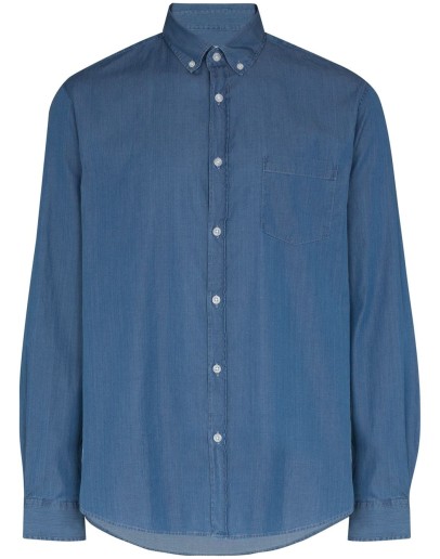 button-down denim shirt