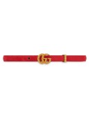 Double G suede belt