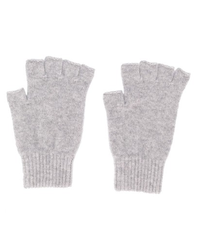 fingerless fine knit gloves