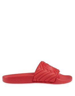 Double G matelassé slides