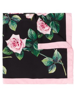 rose print scarf