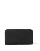 vintage-effect logo zip-around wallet