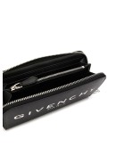 vintage-effect logo zip-around wallet