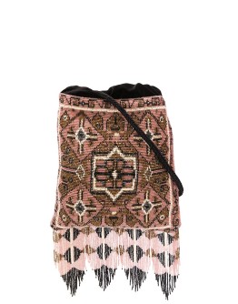 beaded bucket bag