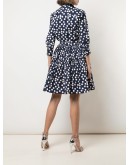 polka dot tiered skirt