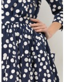 polka dot tiered skirt