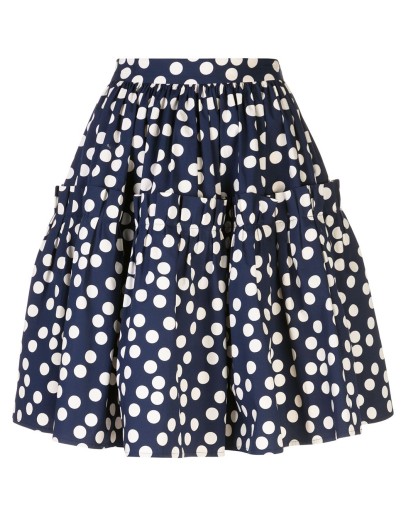 polka dot tiered skirt
