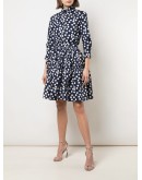polka dot tiered skirt