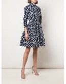 polka dot tiered skirt