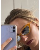 cat-eye tinted sunglasses