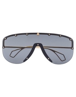 mask-frame tinted sunglasses