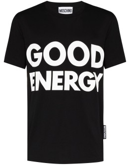 Good Energy slogan-print T-shirt