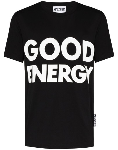 Good Energy slogan-print T-shirt