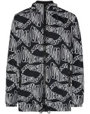 logo-print shell jacket