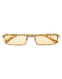 tiger print rectangular-frame sunglasses