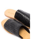 Pia woven leather slides
