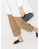 Pia woven leather slides