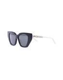 cat-eye crystal-embellished sunglasses