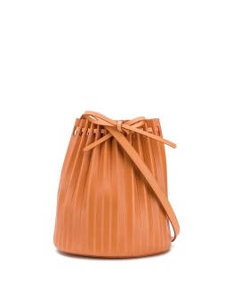 pleated bucket bag