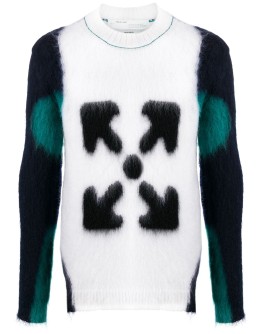 Arrows intarsia jumper