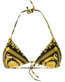 baroque print bikini top