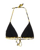 baroque print bikini top