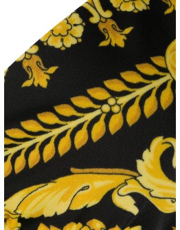baroque print bikini top