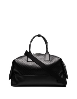 Intarsio woven-look holdall