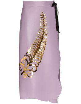gold fern wrap skirt
