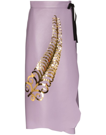 gold fern wrap skirt