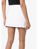 safety pin-detailed mini wrap skirt