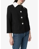 contrast collar blazer
