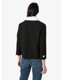 contrast collar blazer