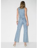 '70s sleeveless denim jumpsuit