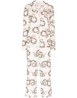 snake print pyjama set
