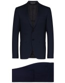 single-breasted two-piece wool suit