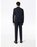 single-breasted two-piece wool suit