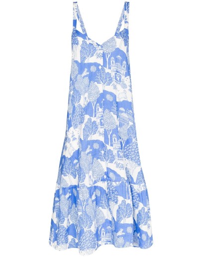 Pahari-print night dress