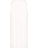 slubbed toile midi skirt 