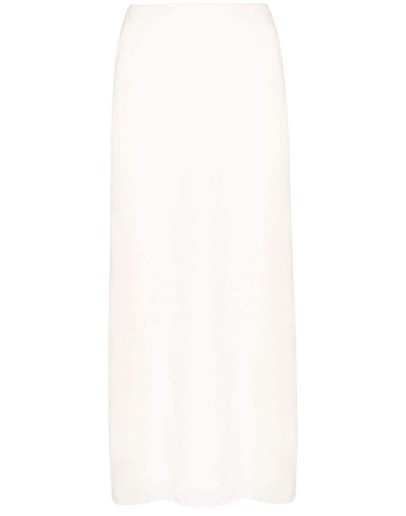 slubbed toile midi skirt 
